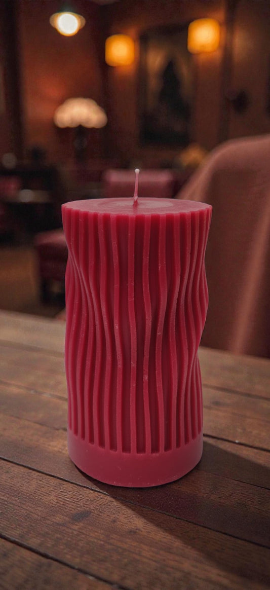 Ripple Pillar Candle