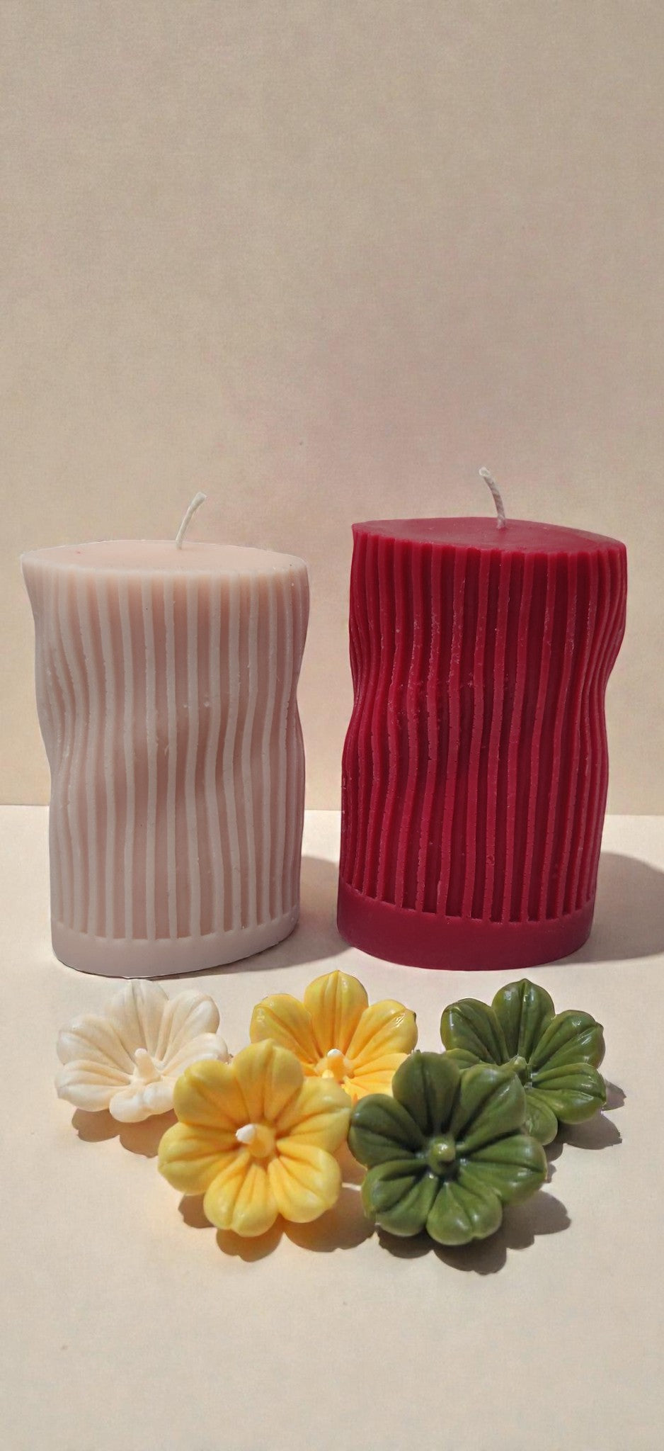 Ripple Pillar Candle